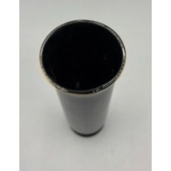 Vintage‎ Otagiri Vase Japan Black & Gold Ceramic Starfish Shells - Picture 5 of 7